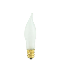 Bulbrite 404307 7.5CFF/15/3 7.5-Watt Flame Tip Bulb FROST