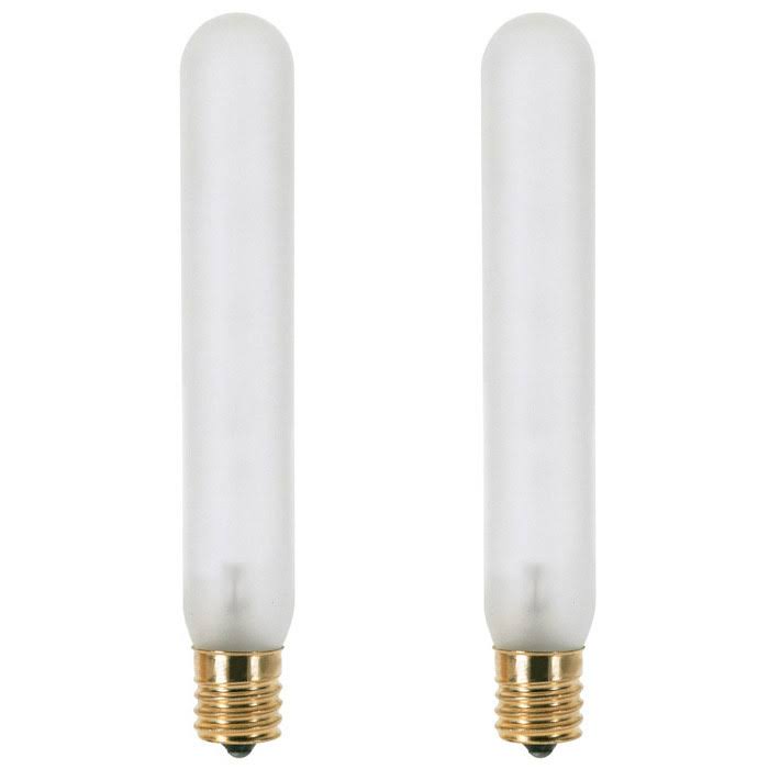 Satco S3715 15T6/FR/E12/120V 15W T6 E12 Incandescent Light Bulb - 2 PACK